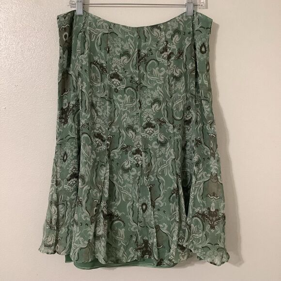 Vintage Y2K Pendleton Fairycore Festival Boho Floral Silk Ruffle Fairy Skirt 14 - Picture 1 of 12
